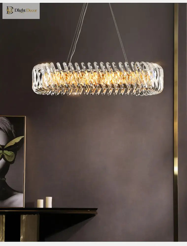 Olivia’s Art Deco Crystal Glass Led Chandelier Chandelier