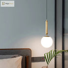 Modern Elegance Meets Warmth: Opal Glass Globe Pendant Light
