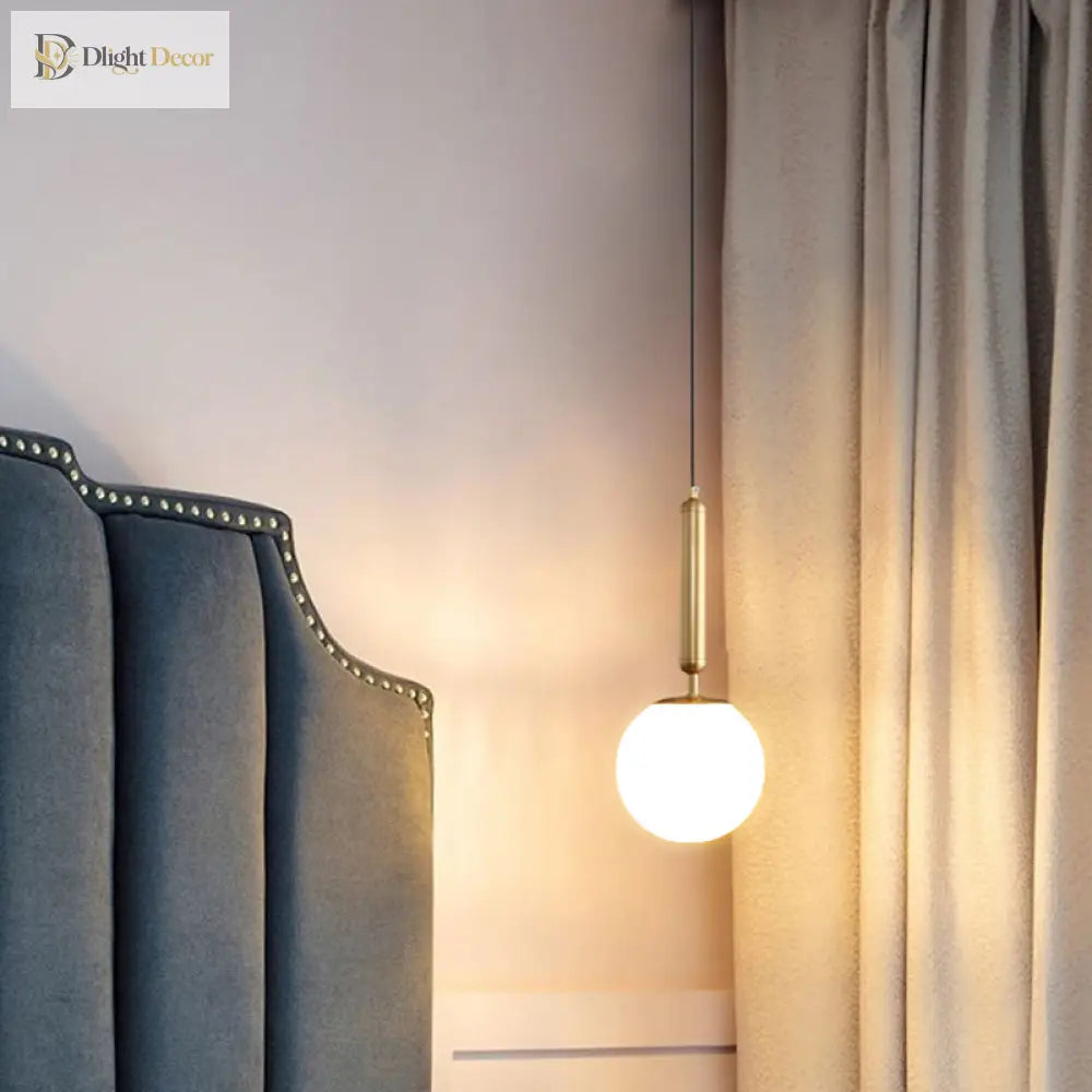 Modern Elegance Meets Warmth: Opal Glass Globe Pendant Light