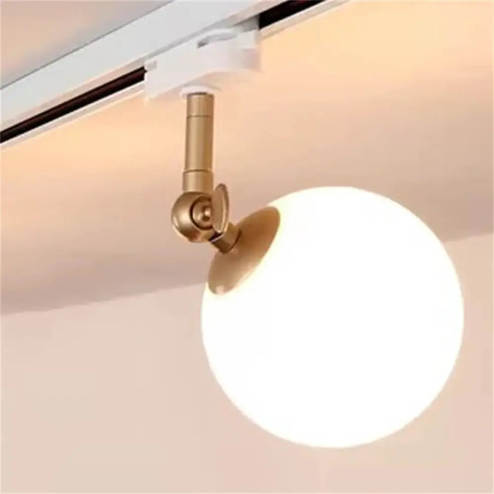 10W Nordic LED Track Light with G9 Glass Globe for Ceiling Spotlights 1 Piece White Golden / White 6000K / Rail Not