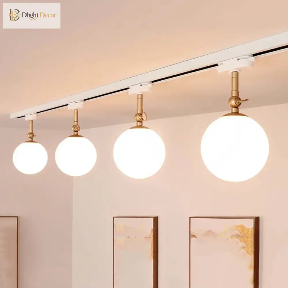 10W Nordic LED Track Light with G9 Glass Globe for Ceiling Spotlights ceiling light