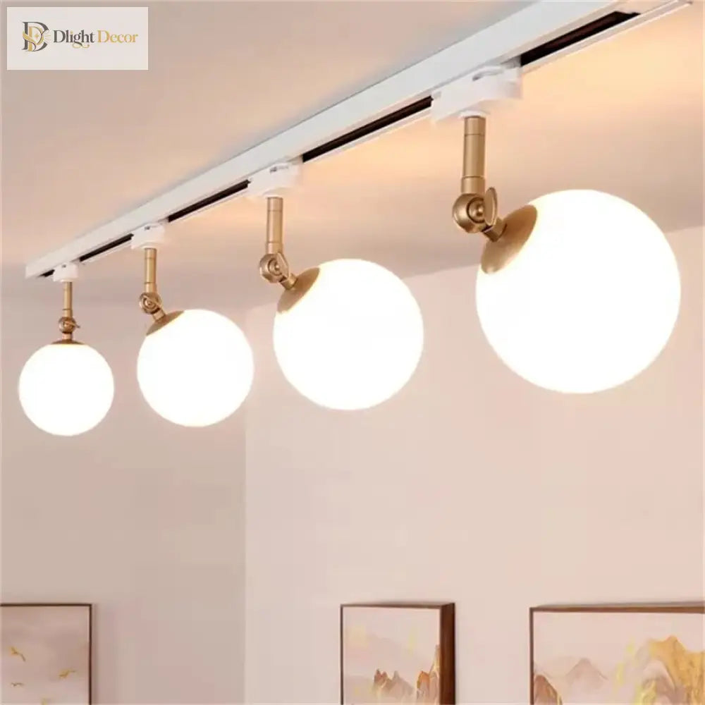10W Nordic LED Track Light with G9 Glass Globe for Ceiling Spotlights ceiling light