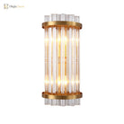 Paige Elegance Meets Adjustability: Black & Gold Crystal Wall Sconce