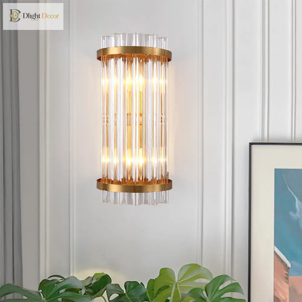 Paige Elegance Meets Adjustability: Black & Gold Crystal Wall Sconce