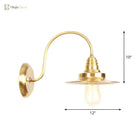 Parker Adjustable Brass Gooseneck Reading Lamp