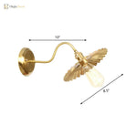 Parker Adjustable Brass Gooseneck Reading Lamp