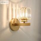 Payton Elegance Meets Prismatic Brilliance: The Gold Wall Lamp With Crystal Shade