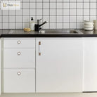 Pearl White Ceramic Cabinet Handles – Elegant Knobs for Wardrobes Drawers and Kitchen Furniture Handles