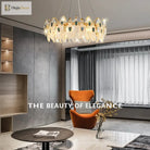Petal - Shaped Ceiling Chandelier - A Unique Bedroom And Living Room Lighting Fixture Chandelier
