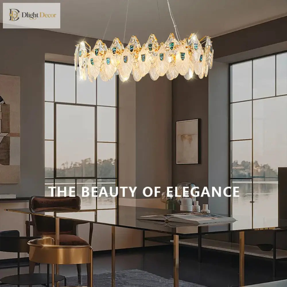 Petal - Shaped Ceiling Chandelier - A Unique Bedroom And Living Room Lighting Fixture Chandelier