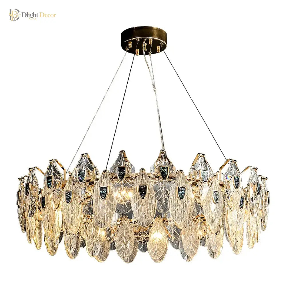 Petal - Shaped Ceiling Chandelier - A Unique Bedroom And Living Room Lighting Fixture Chandelier