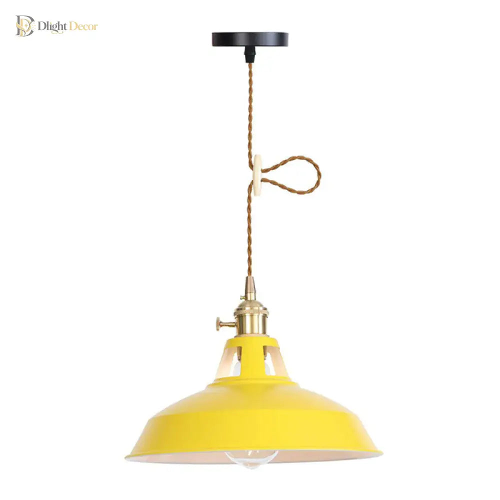 Peyton Nordic Barn Pendant Light (Pink/Blue/Green)
