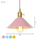Peyton Nordic Barn Pendant Light (Pink/Blue/Green)