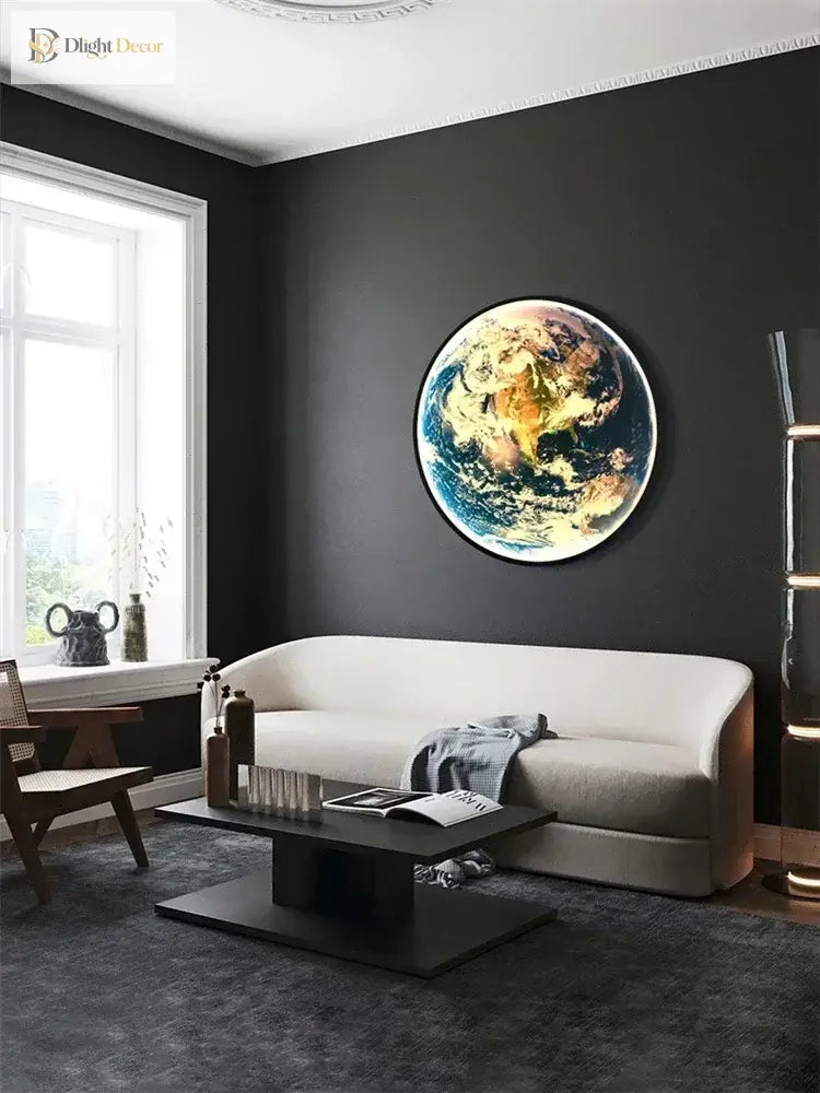 Dlight Decor Planet Mural Wall Light for Interiors Wall Art