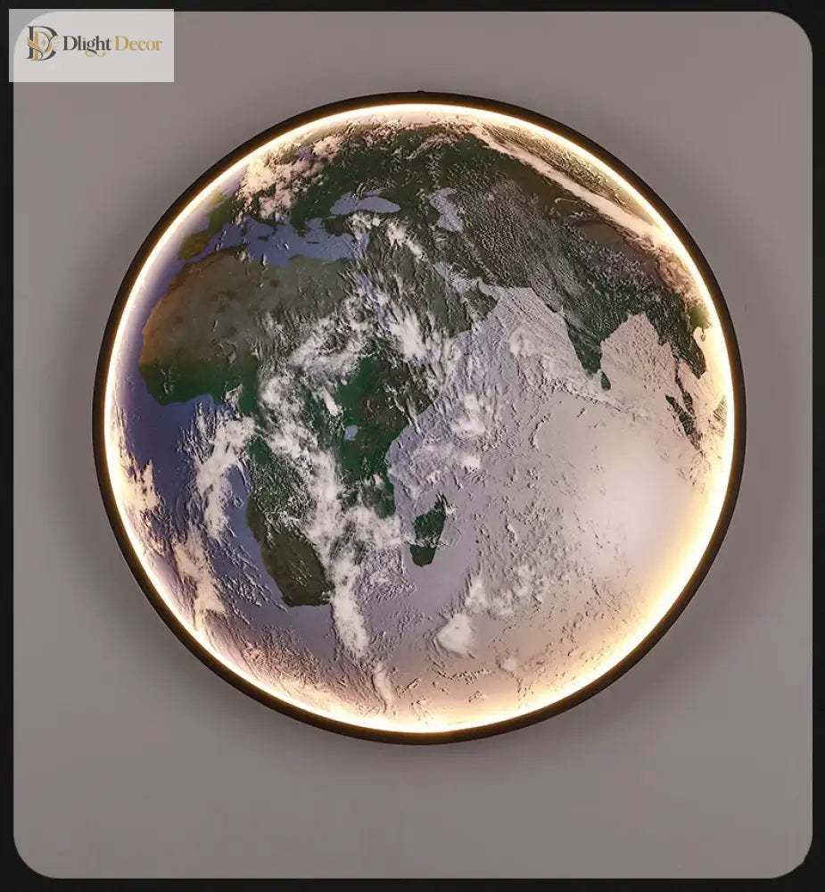 Dlight Decor Planet Mural Wall Light for Interiors Wall Art
