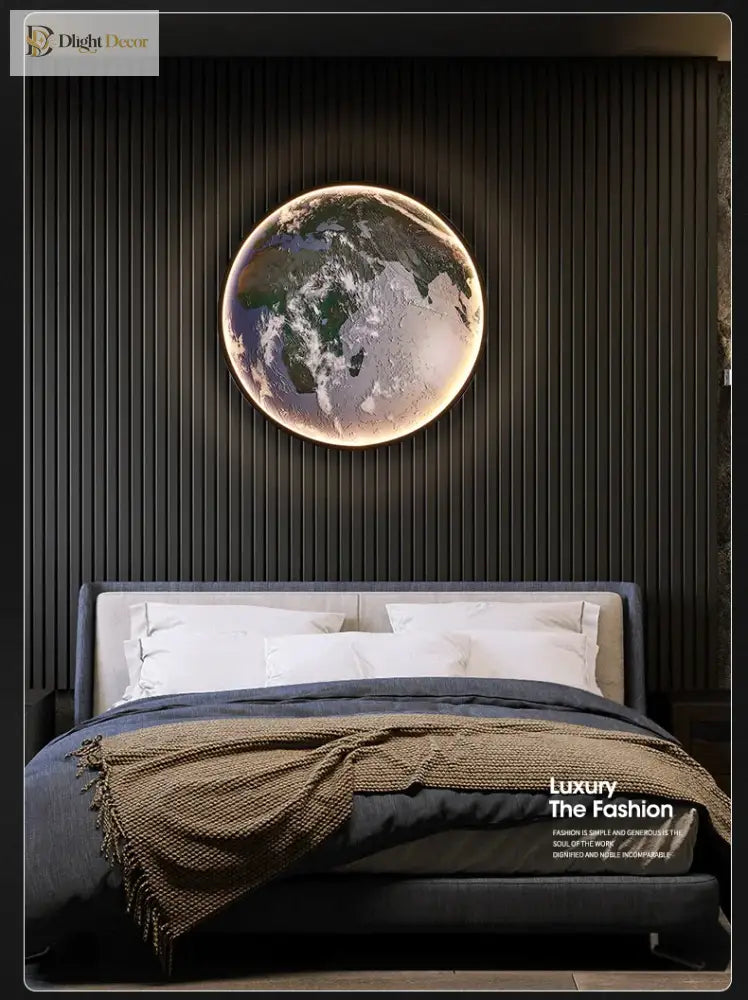 Dlight Decor Planet Mural Wall Light for Interiors Wall Art
