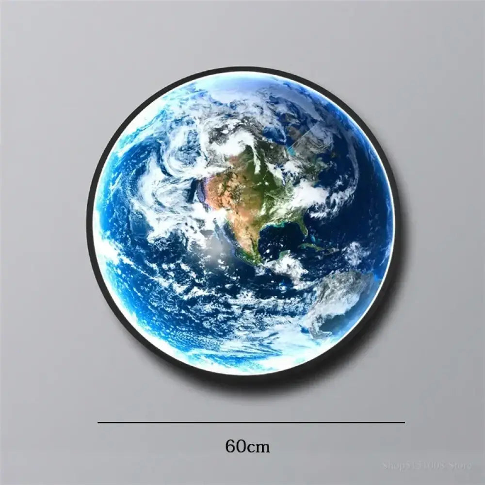 Dlight Decor Planet Mural Wall Light for Interiors Earth B 60cm / Remote dimming Wall Art