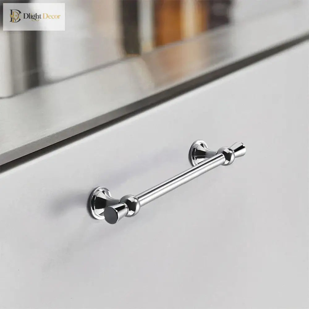 Polished Gold and Silver T-Bar Cabinet Handles – Modern Drawer and Wardrobe Pulls (55mm-220mm) Handles