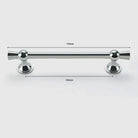 Polished Gold and Silver T-Bar Cabinet Handles – Modern Drawer and Wardrobe Pulls (55mm-220mm) TB2036-170PS Handles