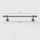 Polished Gold and Silver T-Bar Cabinet Handles – Modern Drawer and Wardrobe Pulls (55mm-220mm) TB2036-220PS Handles