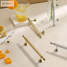 Polished Gold Brass Furniture Handles – Chrome Cabinet Pulls and French Wardrobe Drawer Knobs Handles
