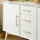 Polished Gold Brass Furniture Handles – Chrome Cabinet Pulls and French Wardrobe Drawer Knobs Handles
