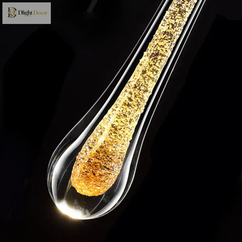Post - Modern Crystal Wall Lights - Glass Led Creative Raindrops Lamp For Restaurant Bedroom