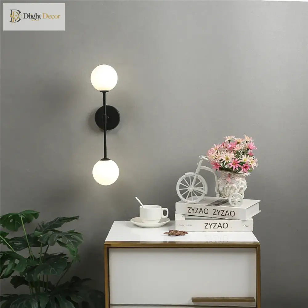 Post - Modern Wall Lamps - Led Golden Glass Light With G9 Bulb For Nordic Creative Bedroom Living