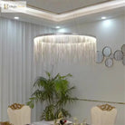 Postmodern Bohemian Chandelier - A Creative Designer Luxury Coffee Tables Light With Tassel Accents