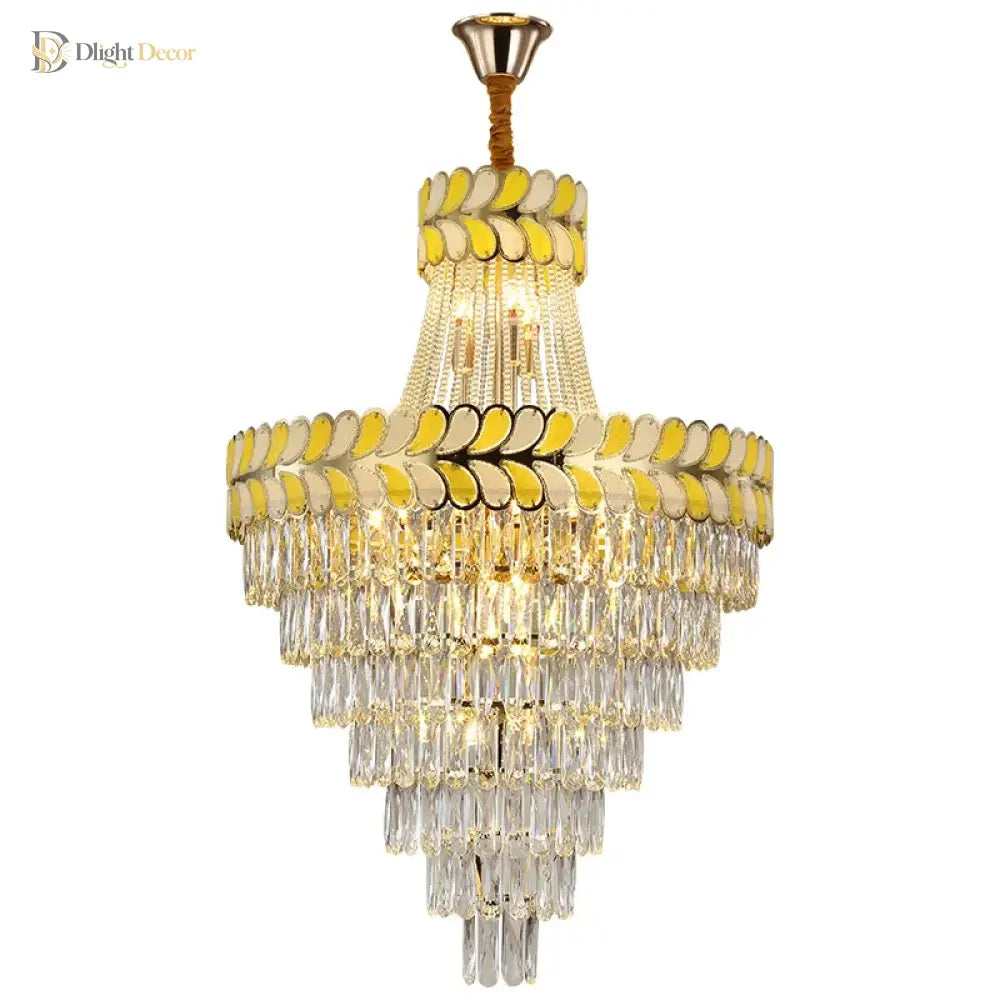 Postmodern Crystal Chandelier - Elegance For Living Rooms Villa Halls Duplex Stairwells And Middle