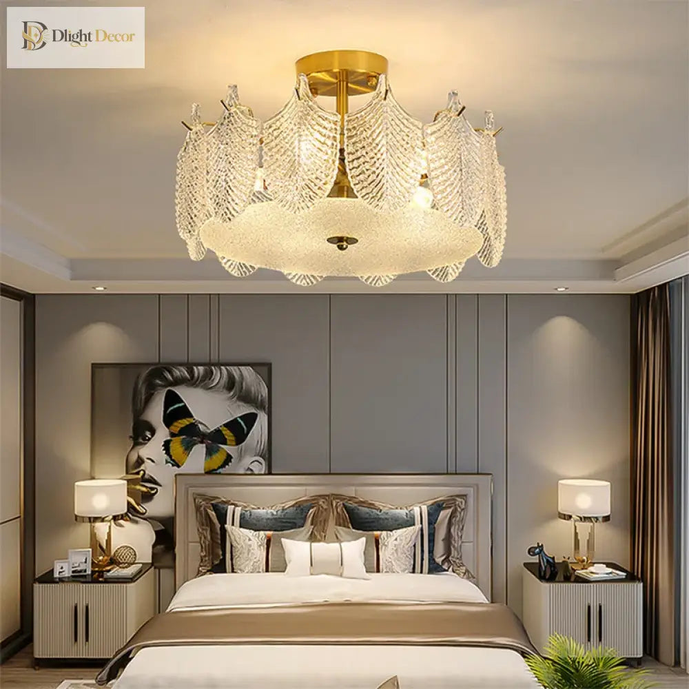 Postmodern Glass Chandelier - Elegant Lighting For Living Rooms Bedrooms Dining And Model Spaces