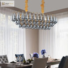 Postmodern Stainless Steel Round Led Chandelier - Designer Lighting Fixture For Dining Rooms