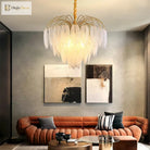 Postmodern Light Luxury Crystal Chandelier - Nordic Minimalist Elegance For Living Rooms Bedrooms