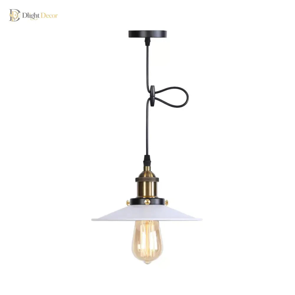 Raelynn Space With The Flared Hanging Light Fixture: Modern Industrial Meets Versatility