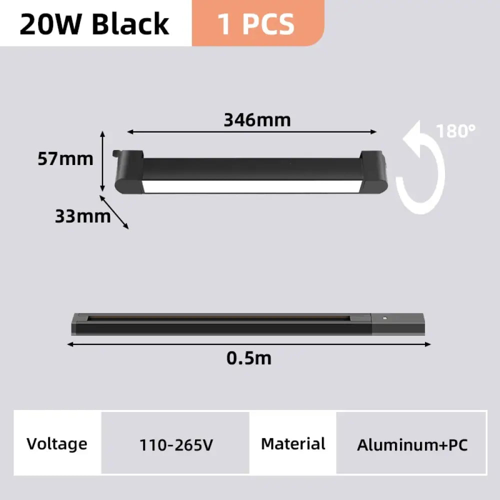Rail Floodlight LED Clothing Store Track Light Kitchen Balcony Studio Whole Set Led Spot Lamp Home Modern Decoration