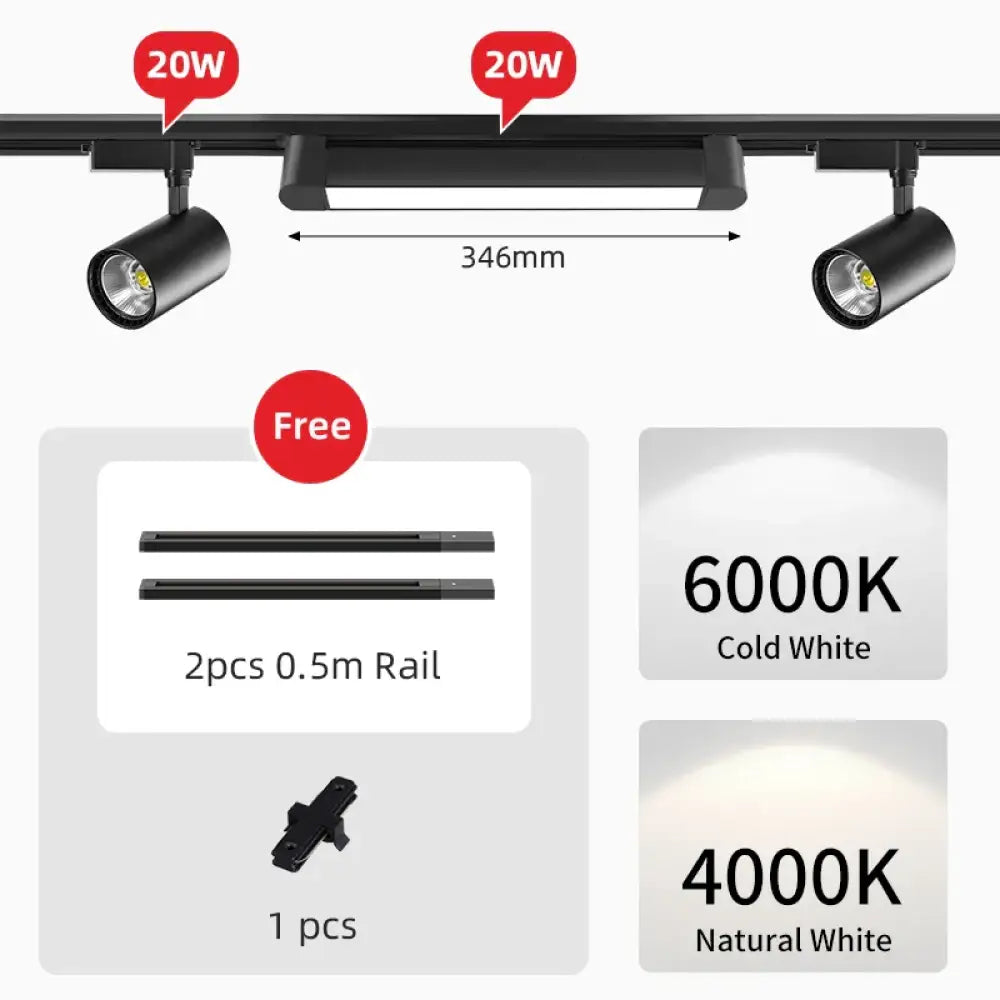 Rail Floodlight LED Clothing Store Track Light Kitchen Balcony Studio Whole Set Led Spot Lamp Home Modern Decoration