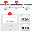 Rail Floodlight LED Clothing Store Track Light Kitchen Balcony Studio Whole Set Led Spot Lamp Home Modern Decoration
