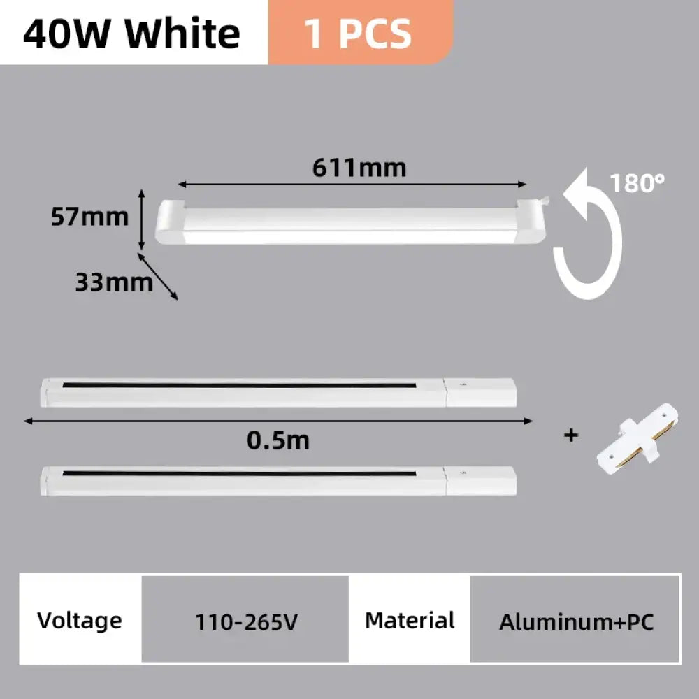 Rail Floodlight LED Clothing Store Track Light Kitchen Balcony Studio Whole Set Led Spot Lamp Home Modern Decoration