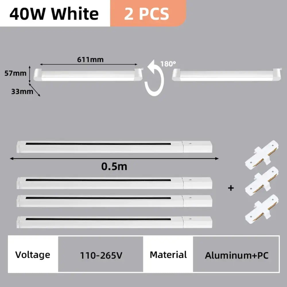 Rail Floodlight LED Clothing Store Track Light Kitchen Balcony Studio Whole Set Led Spot Lamp Home Modern Decoration