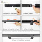 Rail Floodlight LED Clothing Store Track Light Kitchen Balcony Studio Whole Set Led Spot Lamp Home Modern Decoration