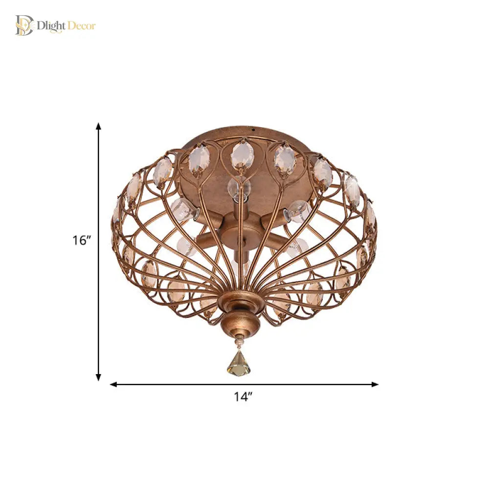 Reese Crystal Cage Chandelier: Modern Elegance Meets Timeless Charm