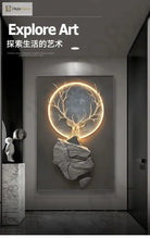 Dlight Decor Reindeer Wall Glow for Luxe Entry Spaces Wall Art