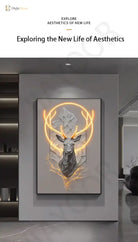 Dlight Decor Reindeer Wall Glow for Luxe Entry Spaces Wall Art