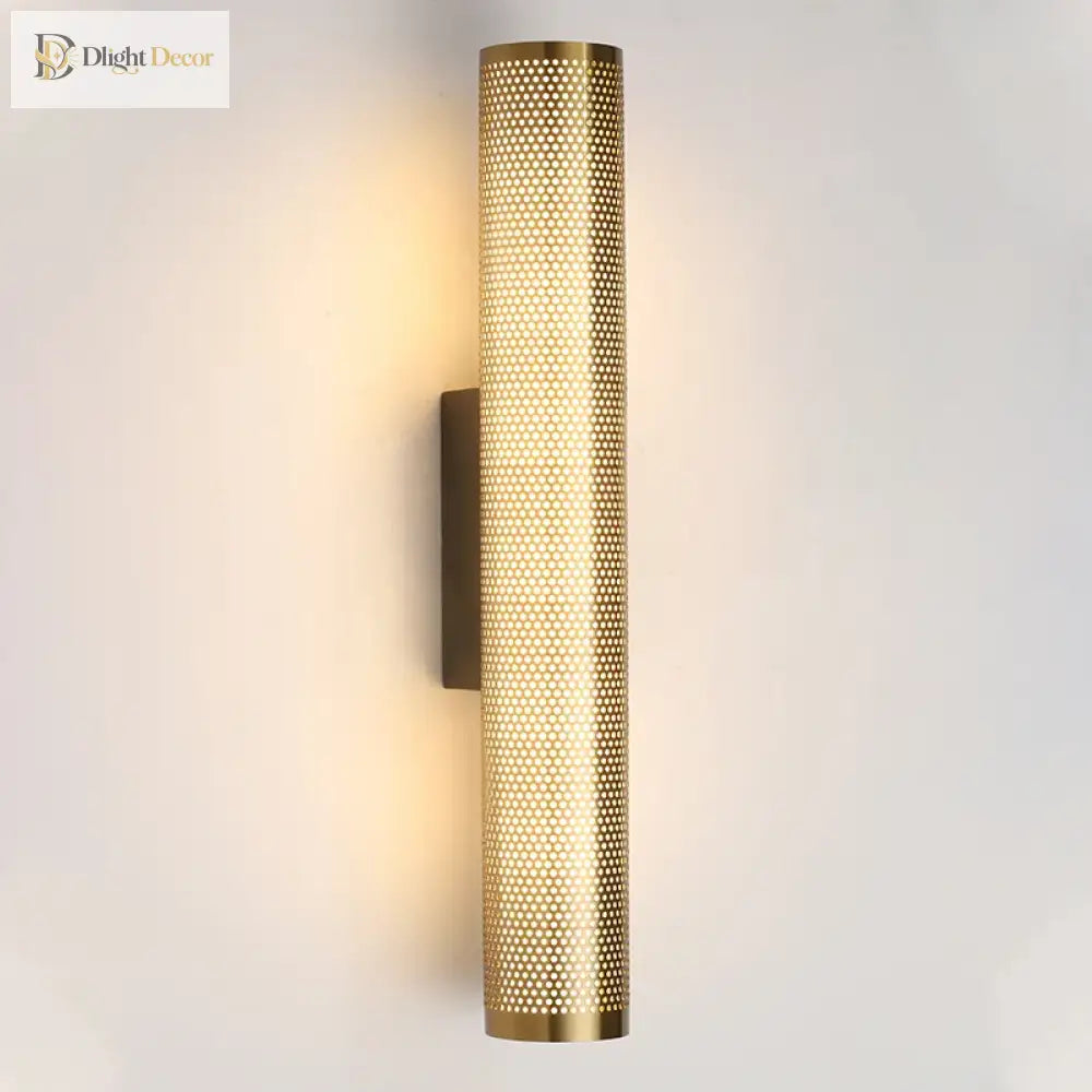 Brass Iron Wall Lamp - Led Indoor Decor Light Luxury Sconce For Mirror Lights Living Room Bedroom