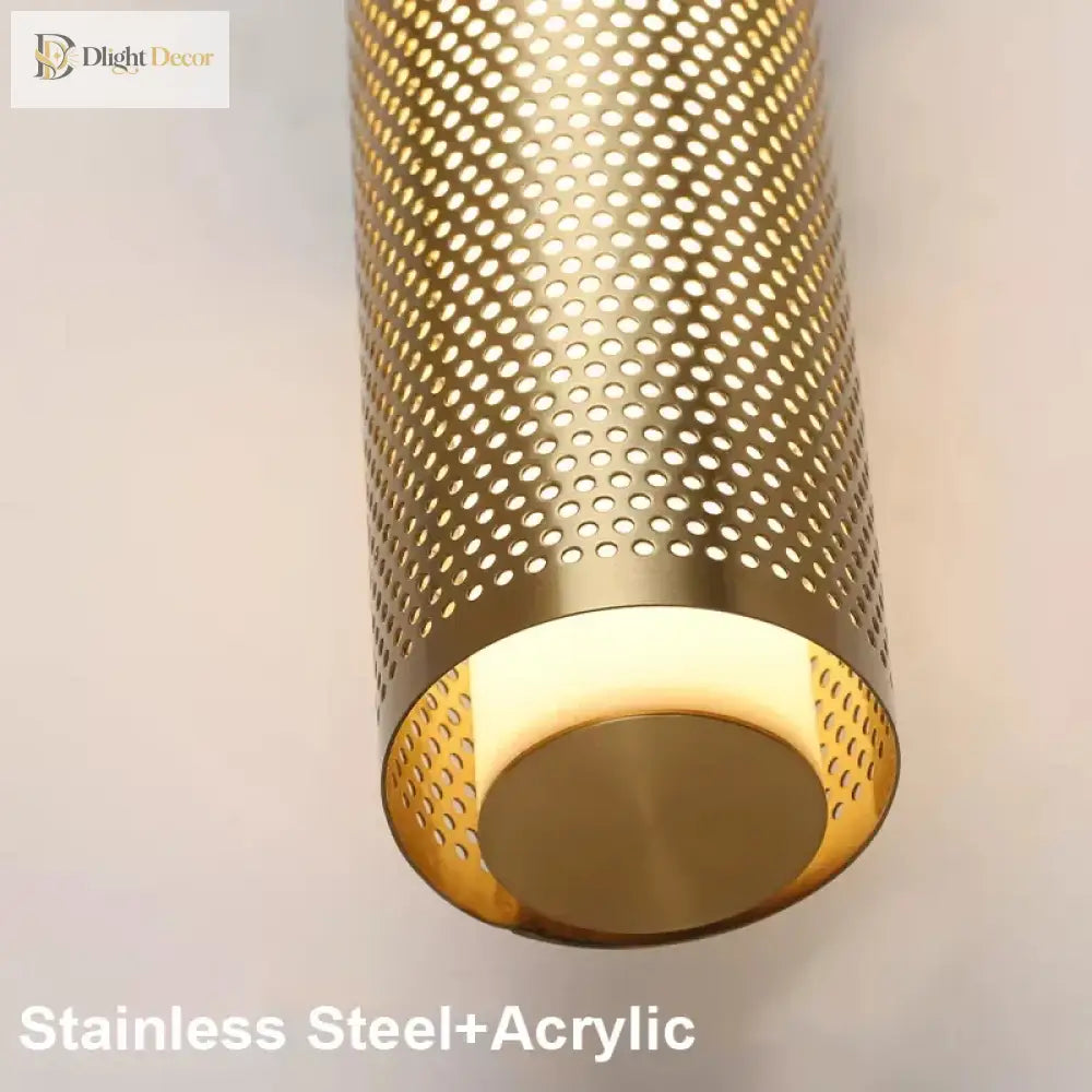 Brass Iron Wall Lamp - Led Indoor Decor Light Luxury Sconce For Mirror Lights Living Room Bedroom