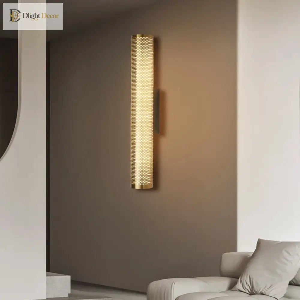 Brass Iron Wall Lamp - Led Indoor Decor Light Luxury Sconce For Mirror Lights Living Room Bedroom