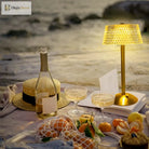 Crystal Diamond Table Lamp - Retro Led Bar Desk With Usb Rechargeable Eye Protection Night Light