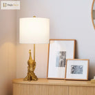American Retro Peacock Led Table Lamp - Elegant Decorative Desk For Bedroom Office And Hotel
