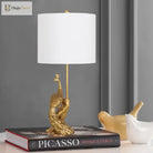 American Retro Peacock Led Table Lamp - Elegant Decorative Desk For Bedroom Office And Hotel