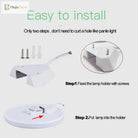 Round Led Ceiling Lights - Modern Lamp For Living Room Bedroom Kitchen Balcony And Corridor